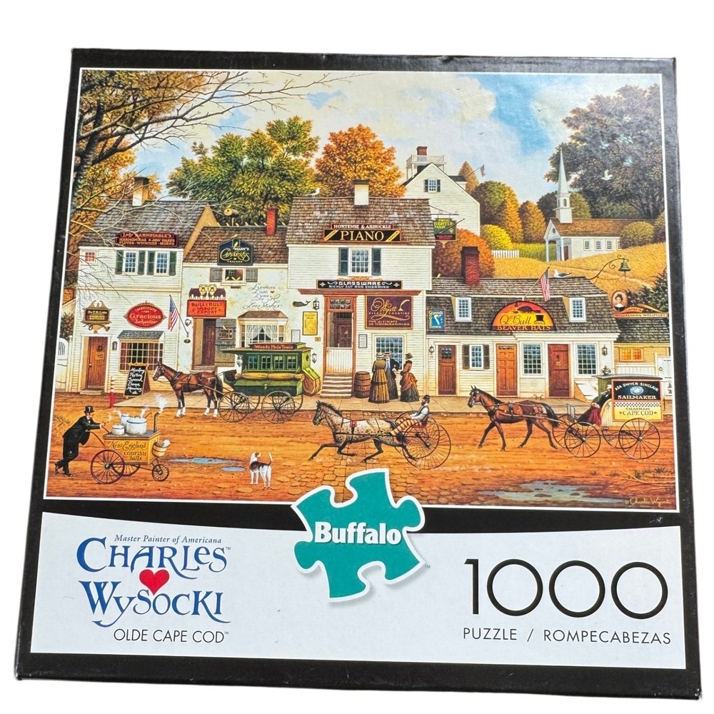 Buffalo Games Charles Wysocki Olde Cape Cod 1000 Piece Jigsaw Puzzle New